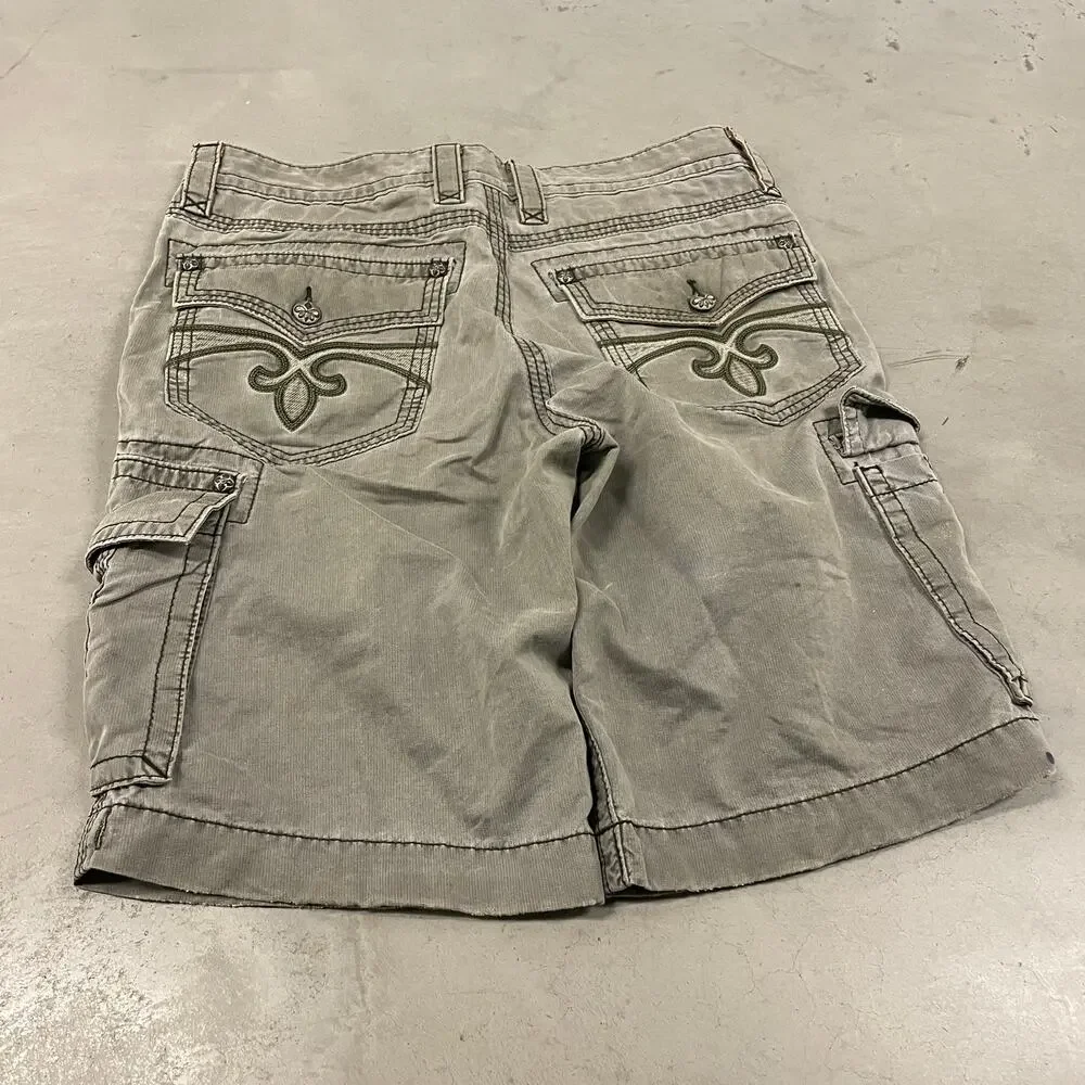 Y2K rock revival cargo shorts 34